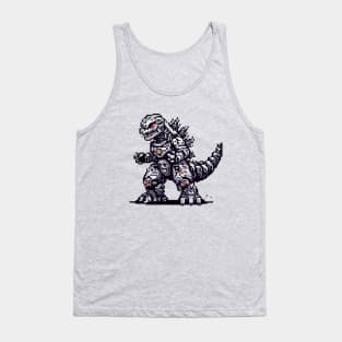 Pixel Mechagodzilla Mekagojira Ni Tank Top